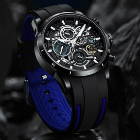 Relógio Masculino Black Blue